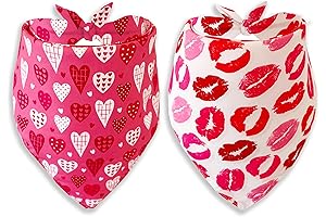 Pawsome Valentine Dog Cat Bandanas: Sweet Style for Your Furry Friend