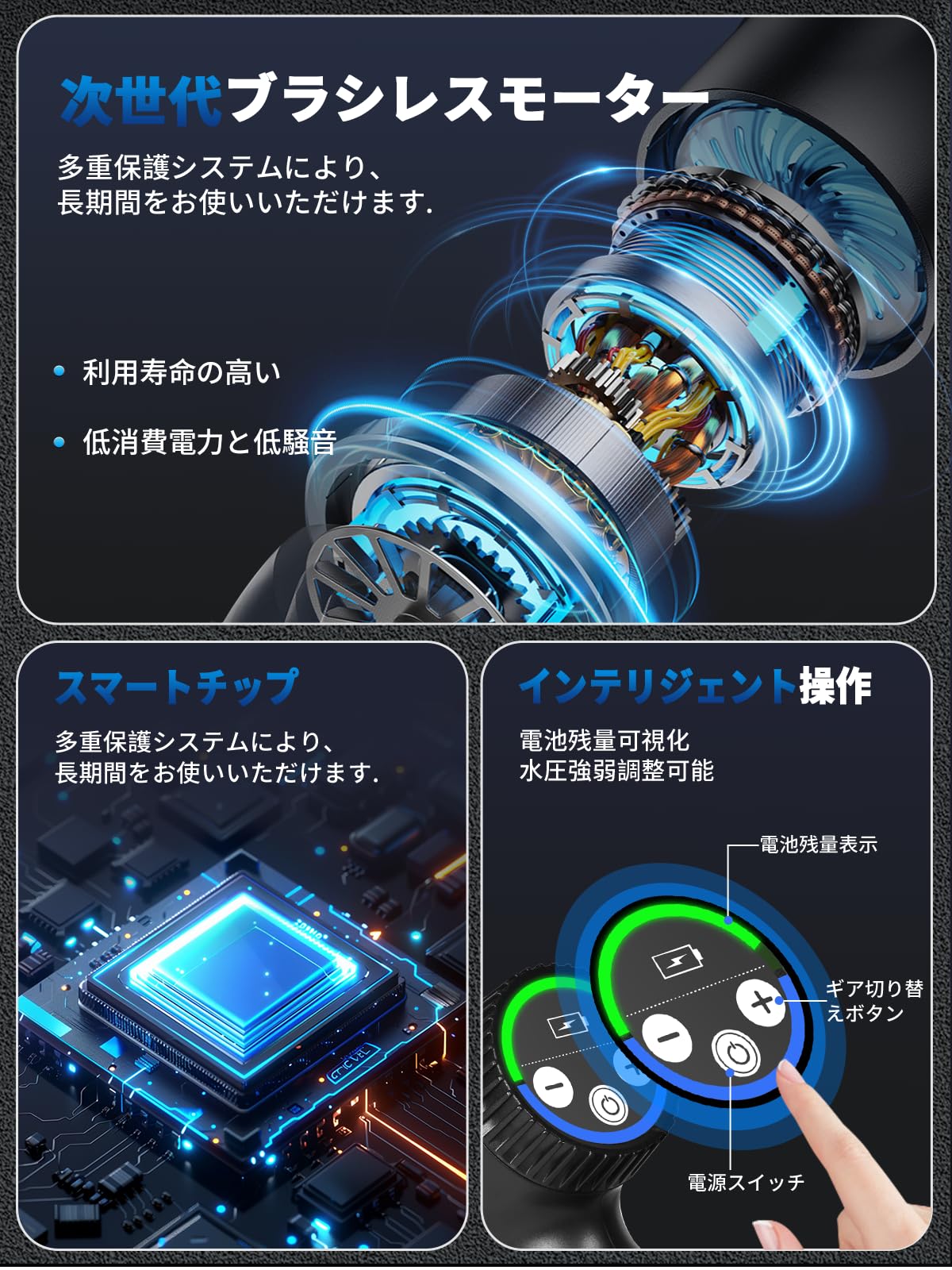 Amazon | 高圧洗浄機 コードレス 充電式 【2025新登場強化版