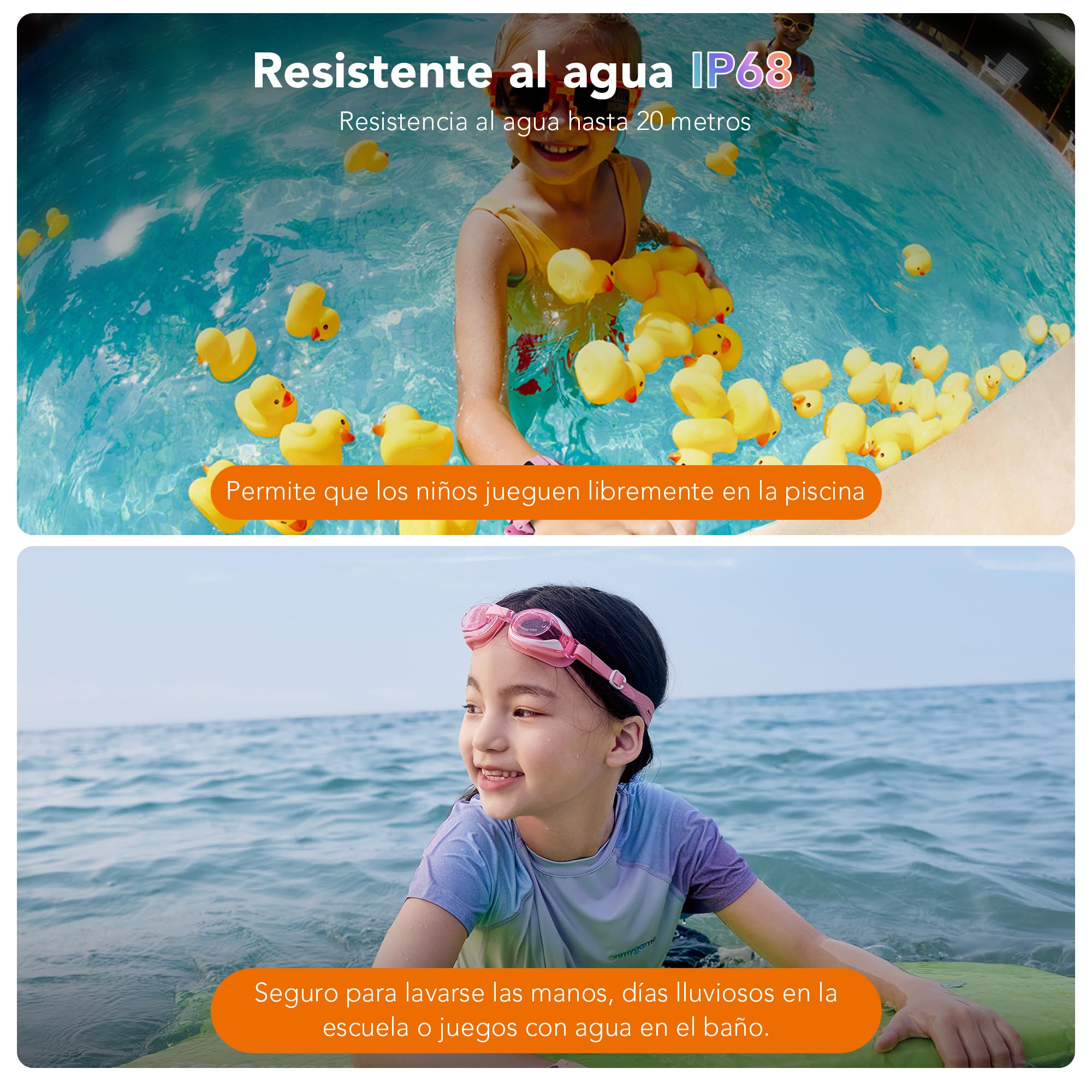 imoo Z3 Reloj Inteligente Niño, Kids Smartwatch con GPS Mundial, SOS, Control Parental, IP68, Modo Colegio, Video Llamadas HD, Voz, Chat, Pantalla1.5, 8GB, Vib, SIM, Reloj Niños Localizador