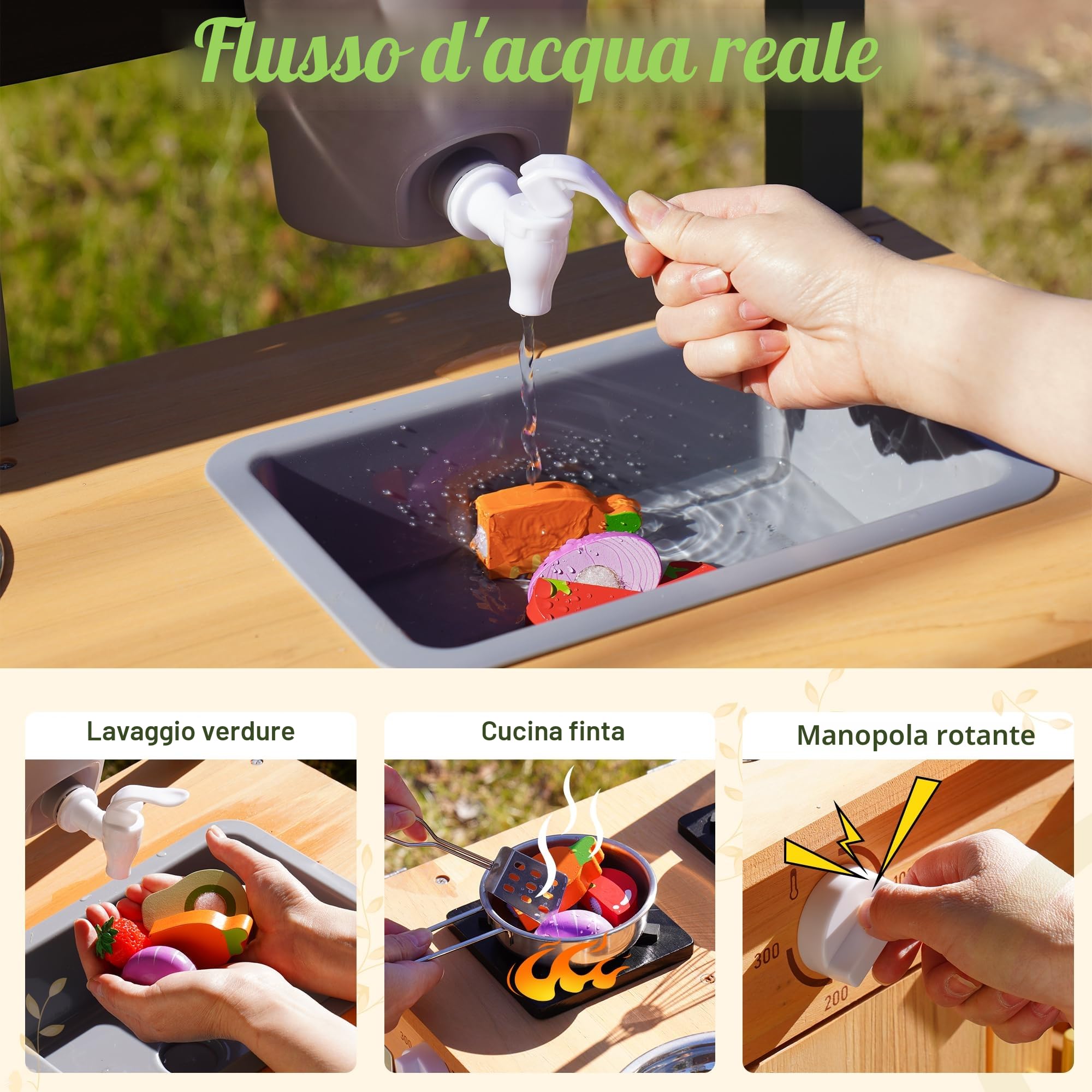 ROBOTIME Cucina Matsch grande, verde WH001