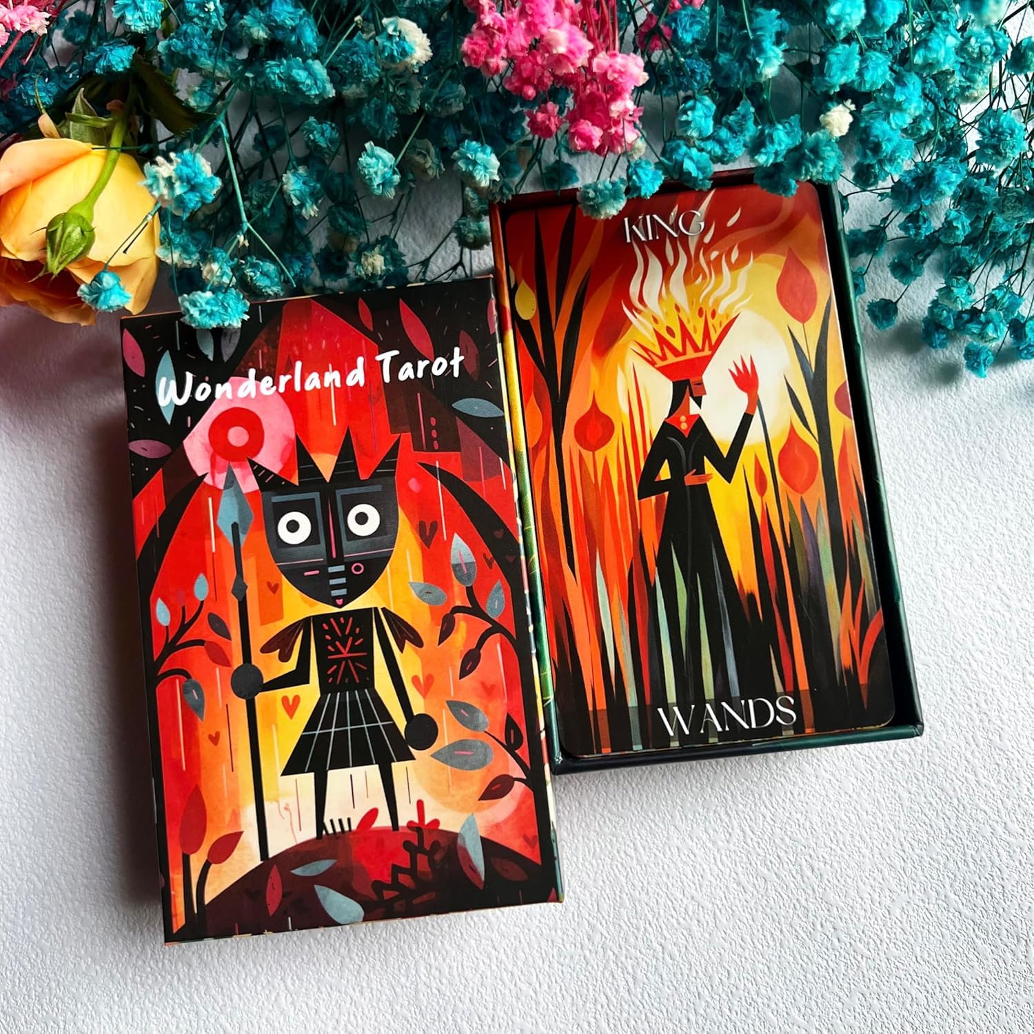 Wonderland Tarot Deck, Tarot Cards for Beginners Fortune Telling Cards, Vibrant and Various, 4.72 inches x 2.75 inches - Image 3