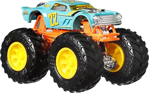 Miniatura 6 de Hot Wheels Monster Trucks, Camiones monstruo a escala 164, juego de 4, ruedas gigantes, personajes favoritos y diseños geniales