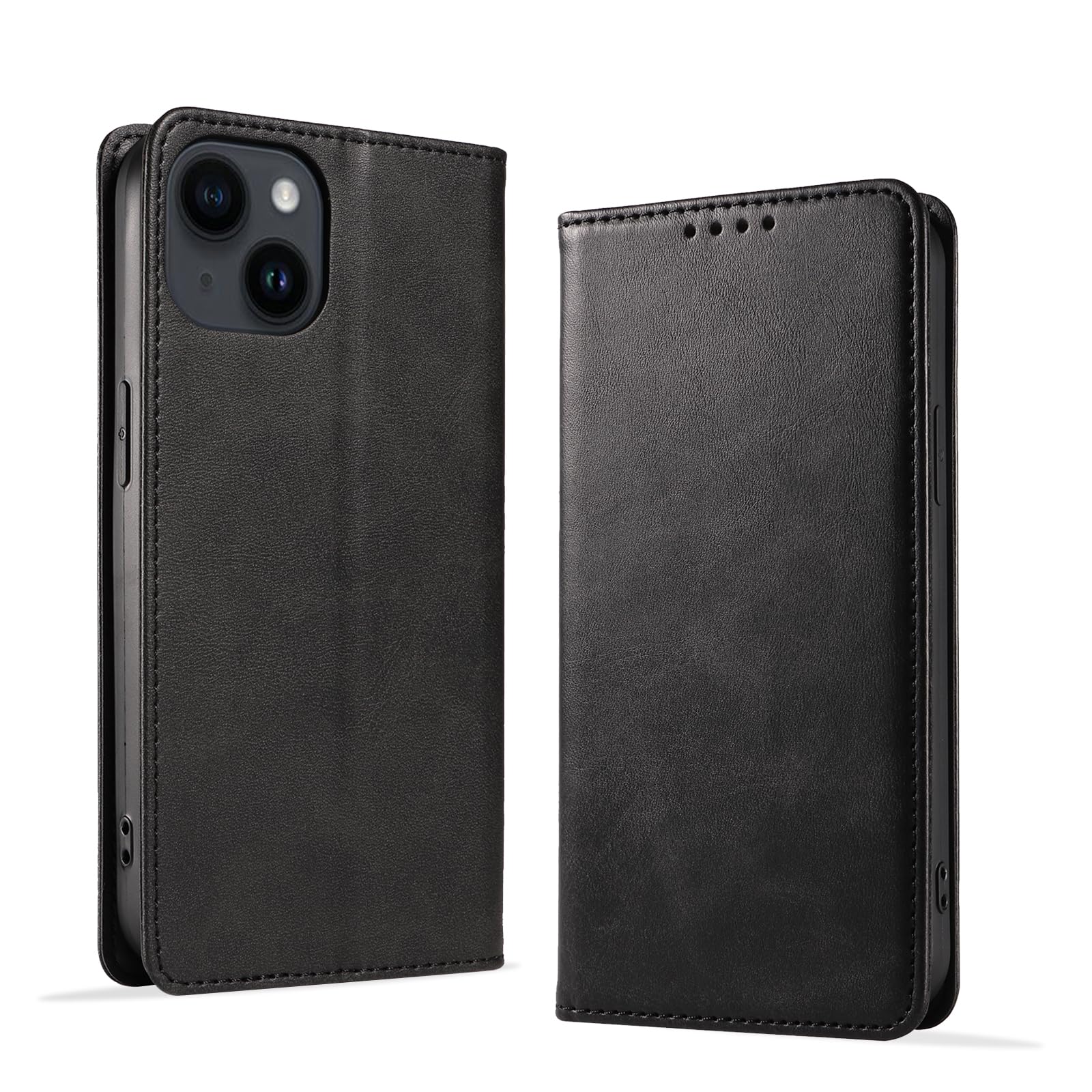 Amazon.co.jp: KWATUNG iphone 15 用ケース 手帳型 PUレザー