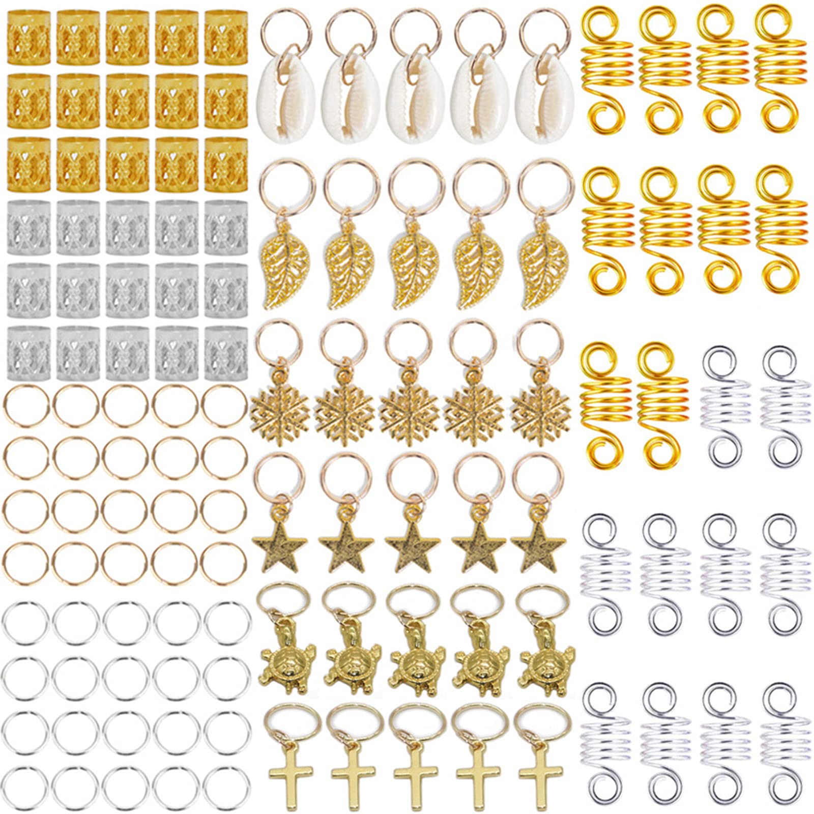 Clip E Anelli Per Capelli In Metallo - Accessori Per Dreadlock E Acconciature - Foto 11