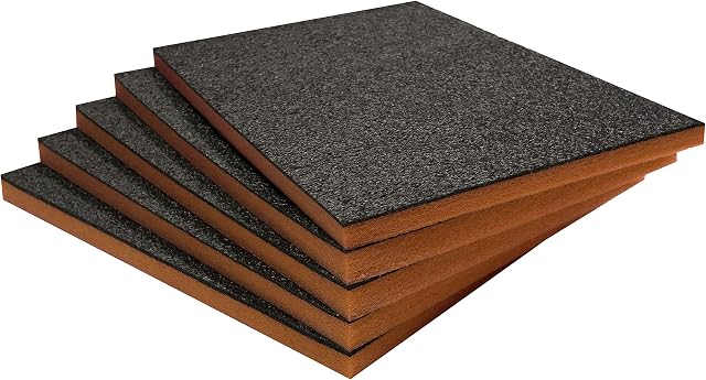 Shadow Foam Multi-Packs - Pack of 5: 600mm x 420mm x 30mm | Cut and Peel Foam for Tool Boxes, Tool Chests, Flight Cases & Tool Storage | Lean, 5S, Kaizen & Storage Boxes (30mm, Orange)