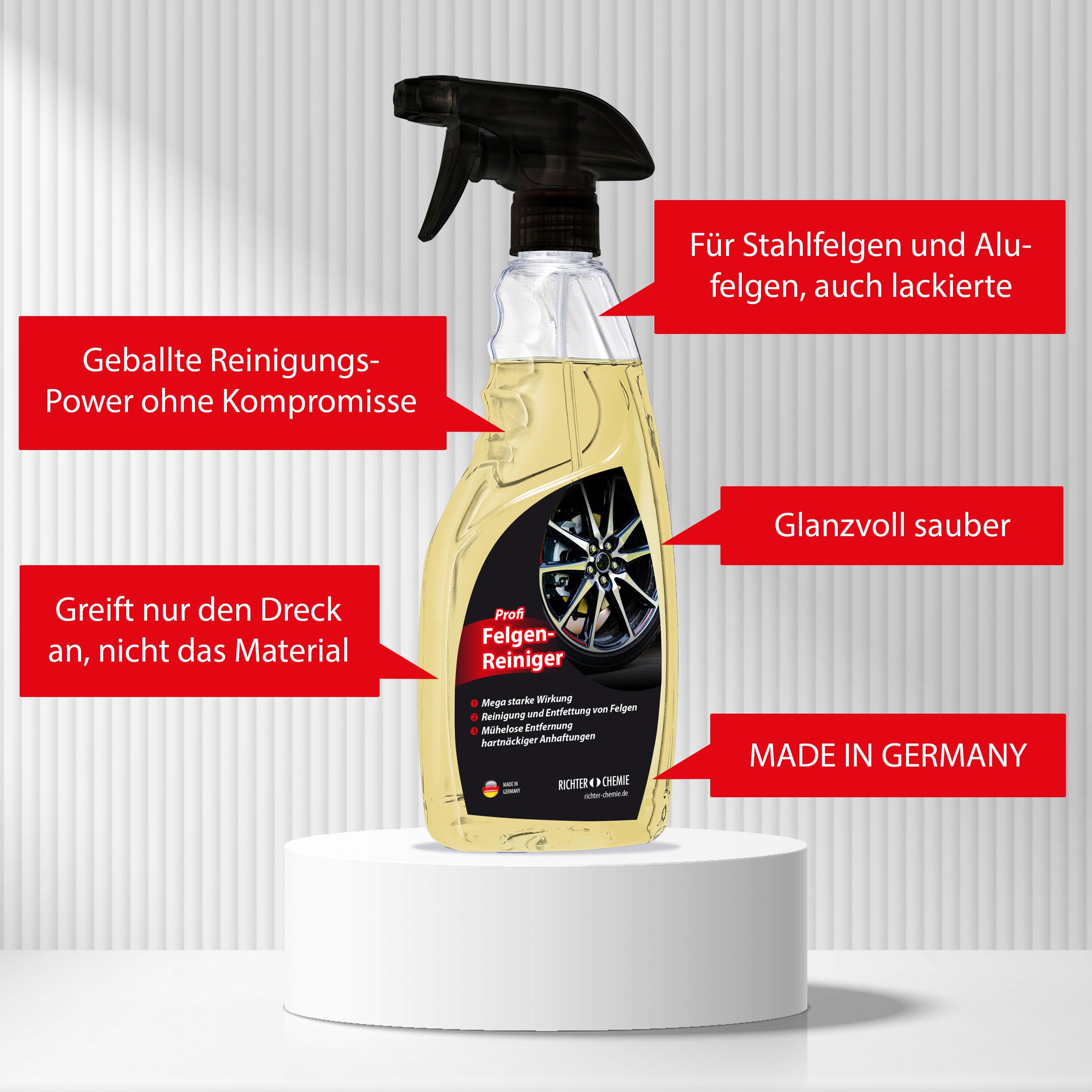 Produktbild von Müller Felgenflansch-Reiniger 160mm – Profi-Schleifer Für Rost & Korrosion, Inkl. Schleifscheibe