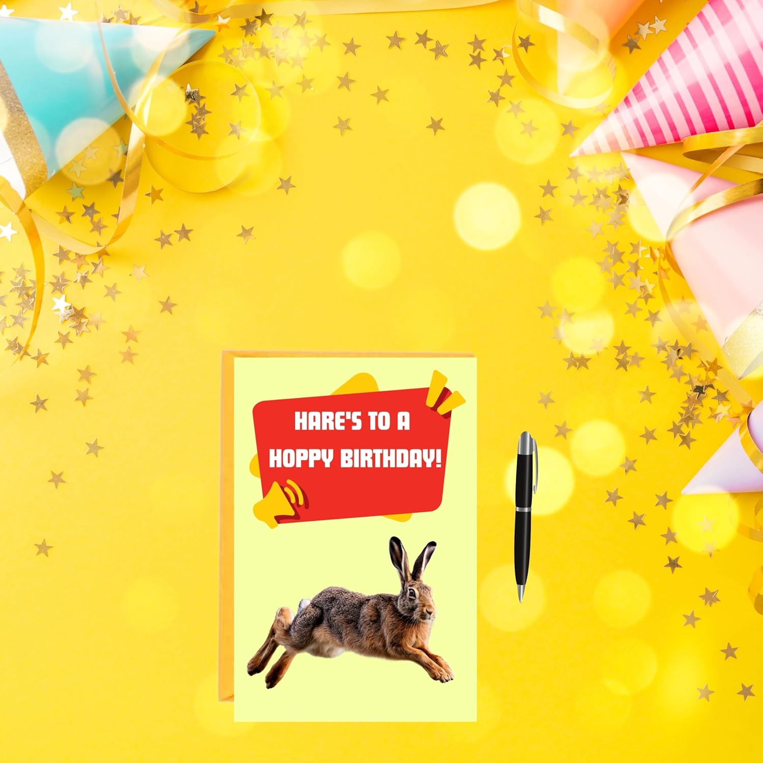 Imperial Designs 40 Pack Funny Punny Birthday Cards with Envelopes and Stickers - 20 Unique Designs - for Office, Teachers, Family & Friends - Assorted Bulk Animal Birthday Cards (Medium, 4x6'', Blank Inside) - Image 8