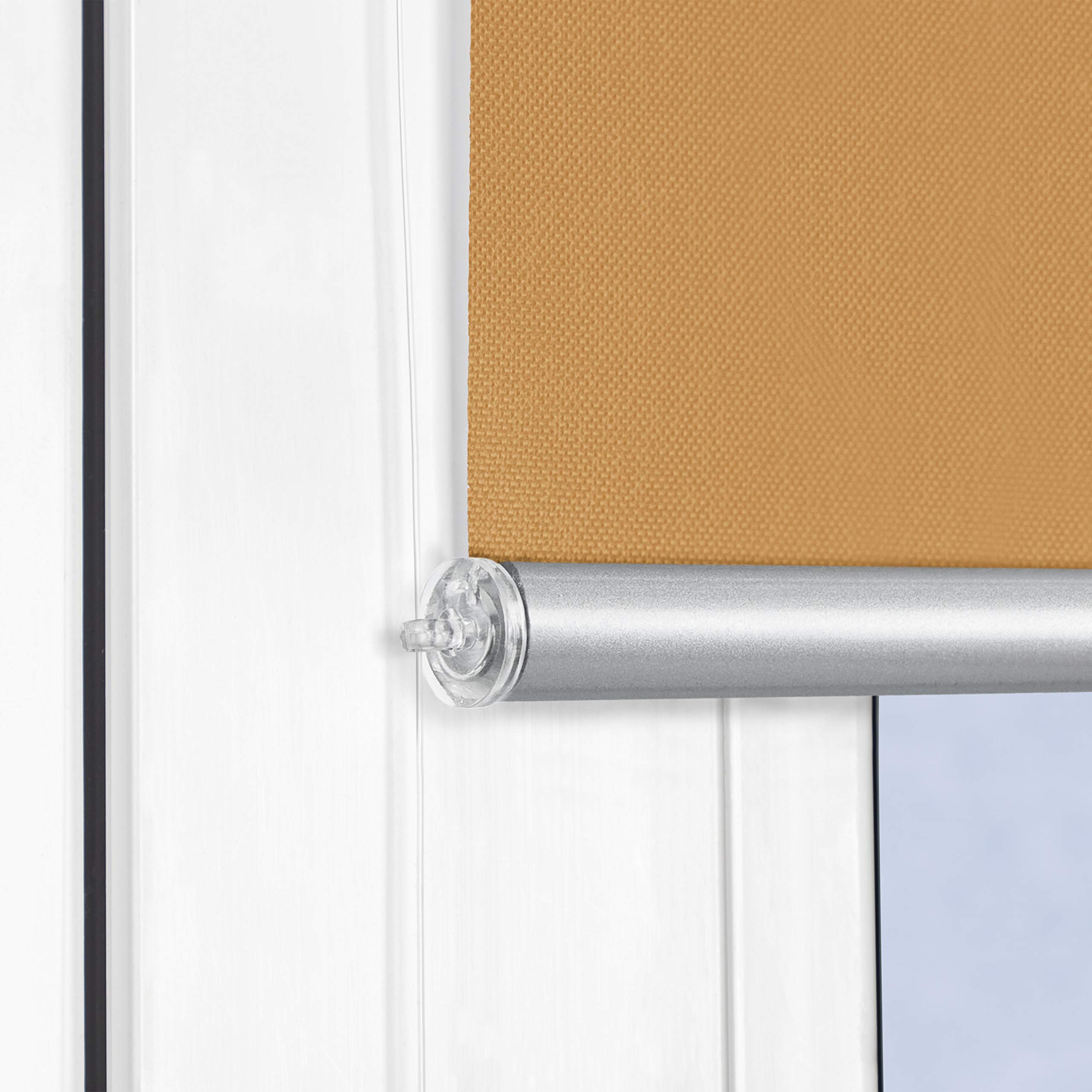ROLLMAXXX Tenda a rullo oscurante senza foratura Bianco | Tenda termica Klemmfix per finestre e portefinestre, Con comando a catena, oscurante e termoisolante, Misura a scelta