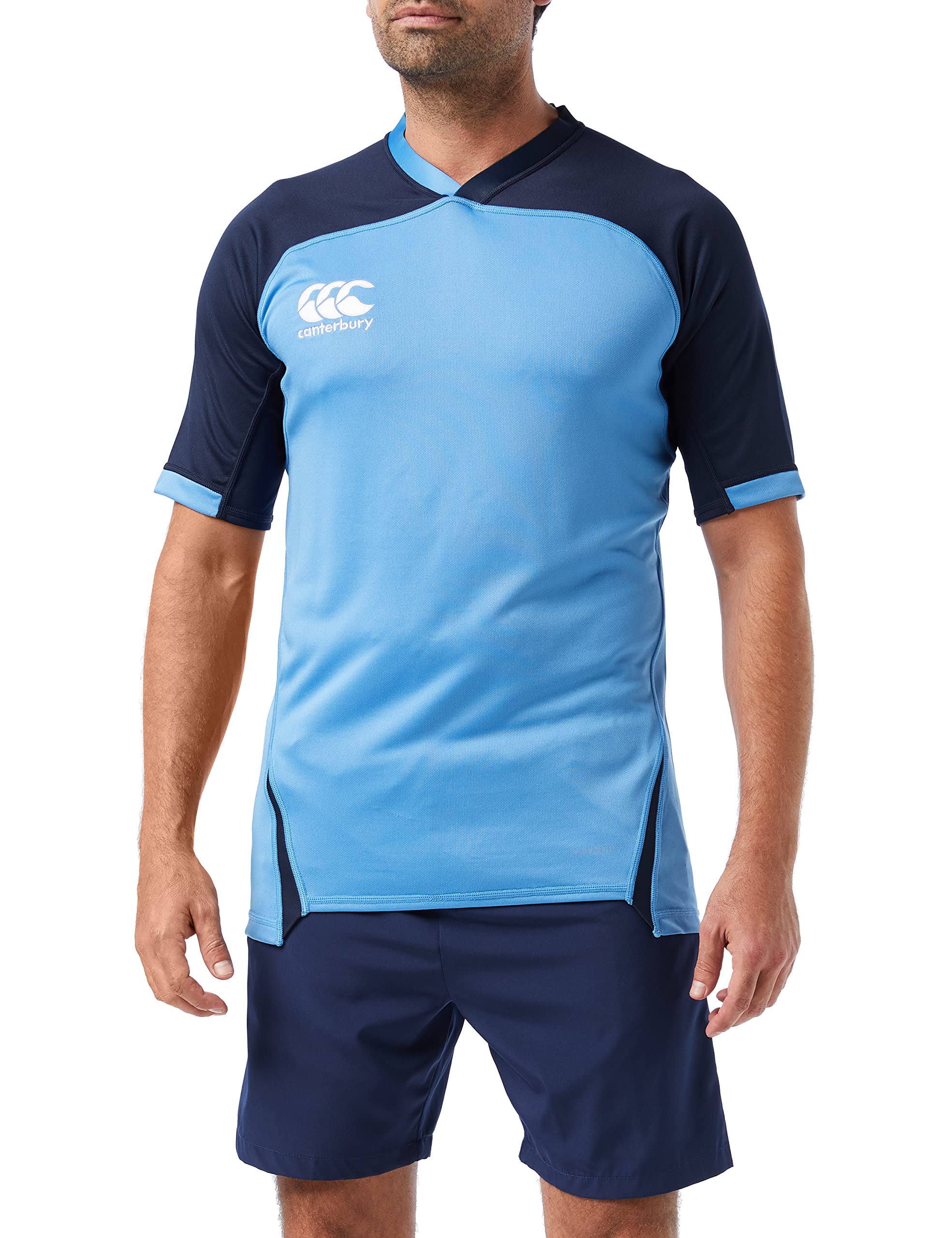 Canterbury Herren Vapodri Evader Hooped Rugby Jersey | Vapodri Technology | Pro Athletic Fit | Durable Technisches Rugby-Trikot