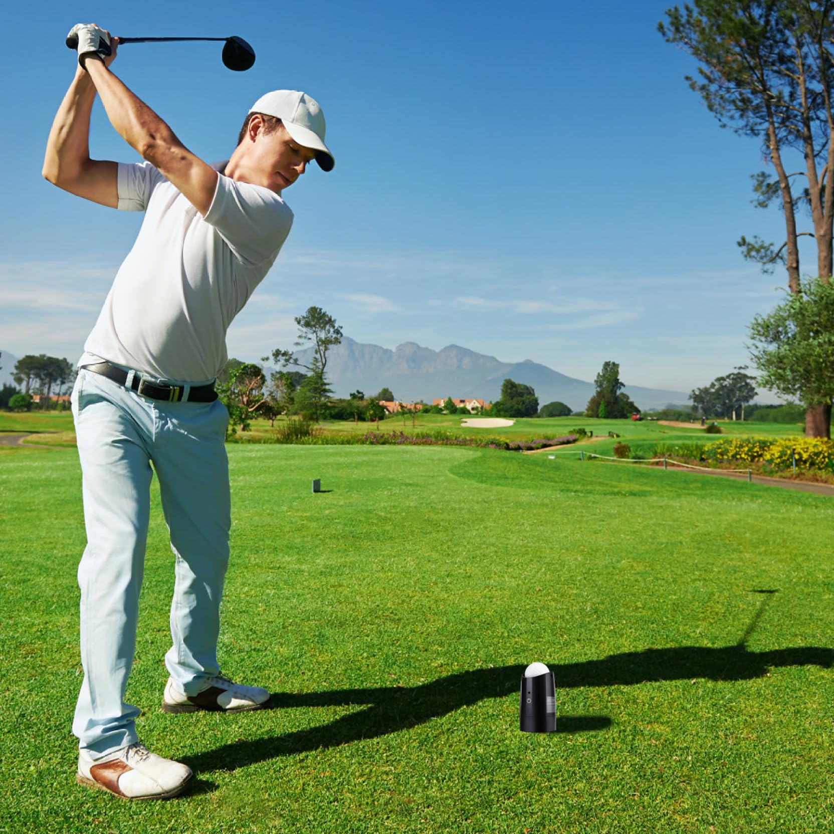 Strumento per marcare la Linea della Pallina da Golf, Strumento elettronico per marcare l'allineamento della Pallina da Golf con centraggio Automatico per Una Pratica di Putt coerente.