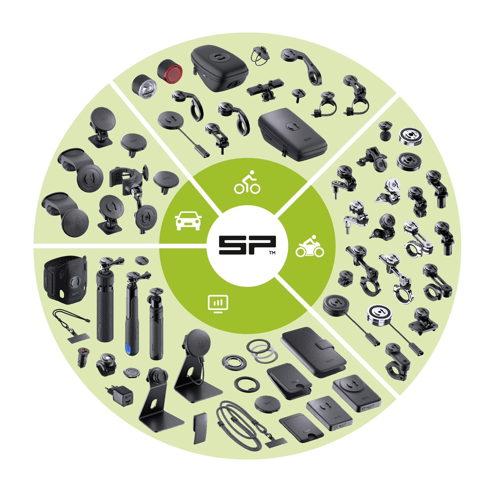 SP CONNECT Micro Stem Bundle | SPC+ | kompatibel mit Samsung S26 | Handy Halterung für den fahrradlenker | Smartphone Halterung Fahrrad | handyhalter
