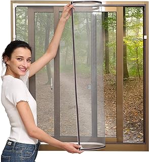 NeatiEase Adjustable DIY Magnetic Window Screen Max 60" x 48" Fits Any Size Smaller