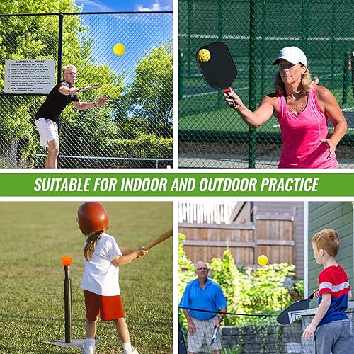 Miniatura 48 de Paquete de 16 pelotas de béisbol de plástico, bolas huecas para práctica de bateo ligera, pelotas de entrenamiento para interiores y exteriores Azul