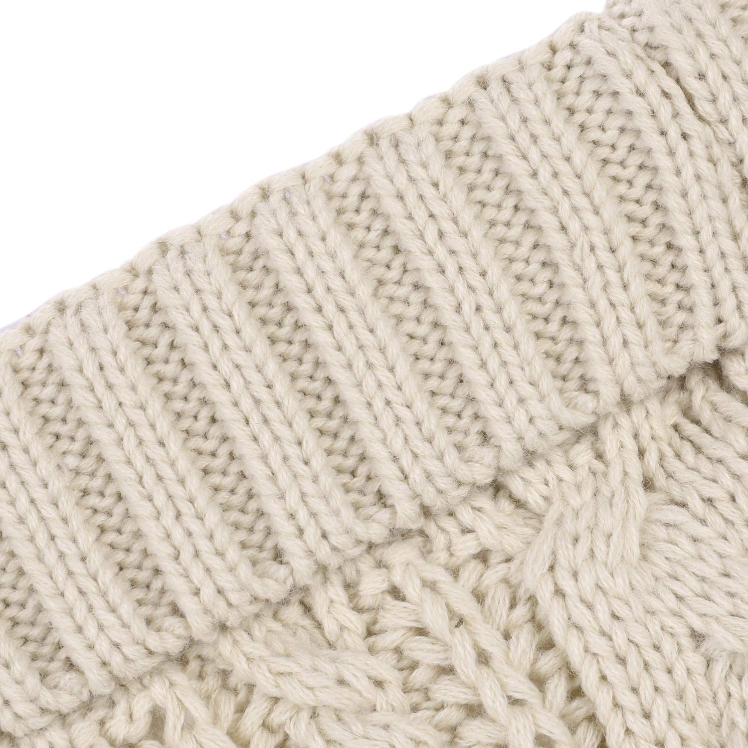 Bonnet Femme Herman BONNET TORSADE UNI AVEC POMPON EN FAUSSE FOURRURE Noir Sport 2000 - Ref LOUISE-041-04