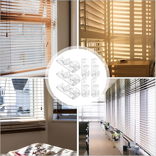 Miniatura 8 de Pantalla de tragaluz, 8 piezas de cadena transparente de seguridad y guía de cable, gancho de fijación con clip en P para cadena de cuentas para