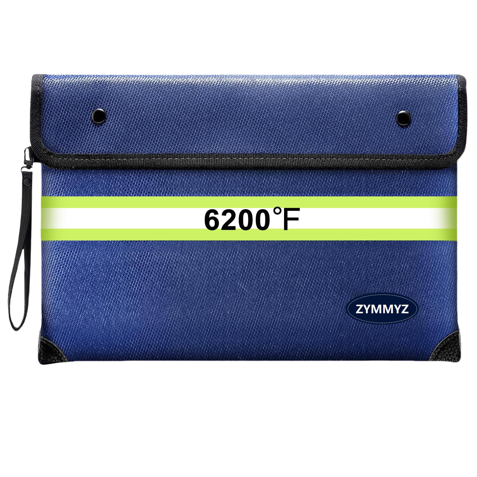 ZYMMYZ 6200℉ Fireproof and Waterproof Document Pouch with Water Resistant Zipper,9 Layers of Heat Insulated Materials Fireproof Envelopes for