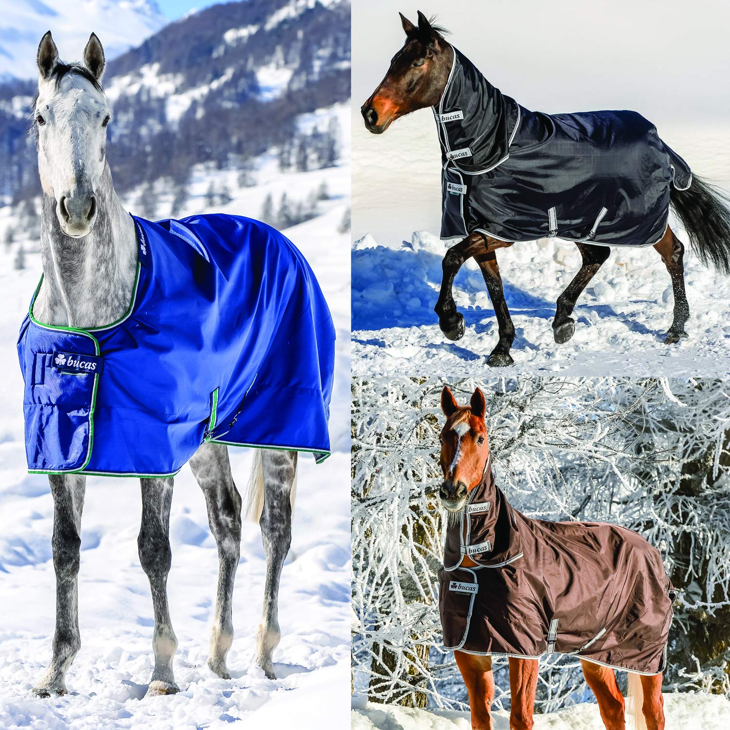 Bucas Pferdedecke Smartex Rain Turnout 125 cm blue