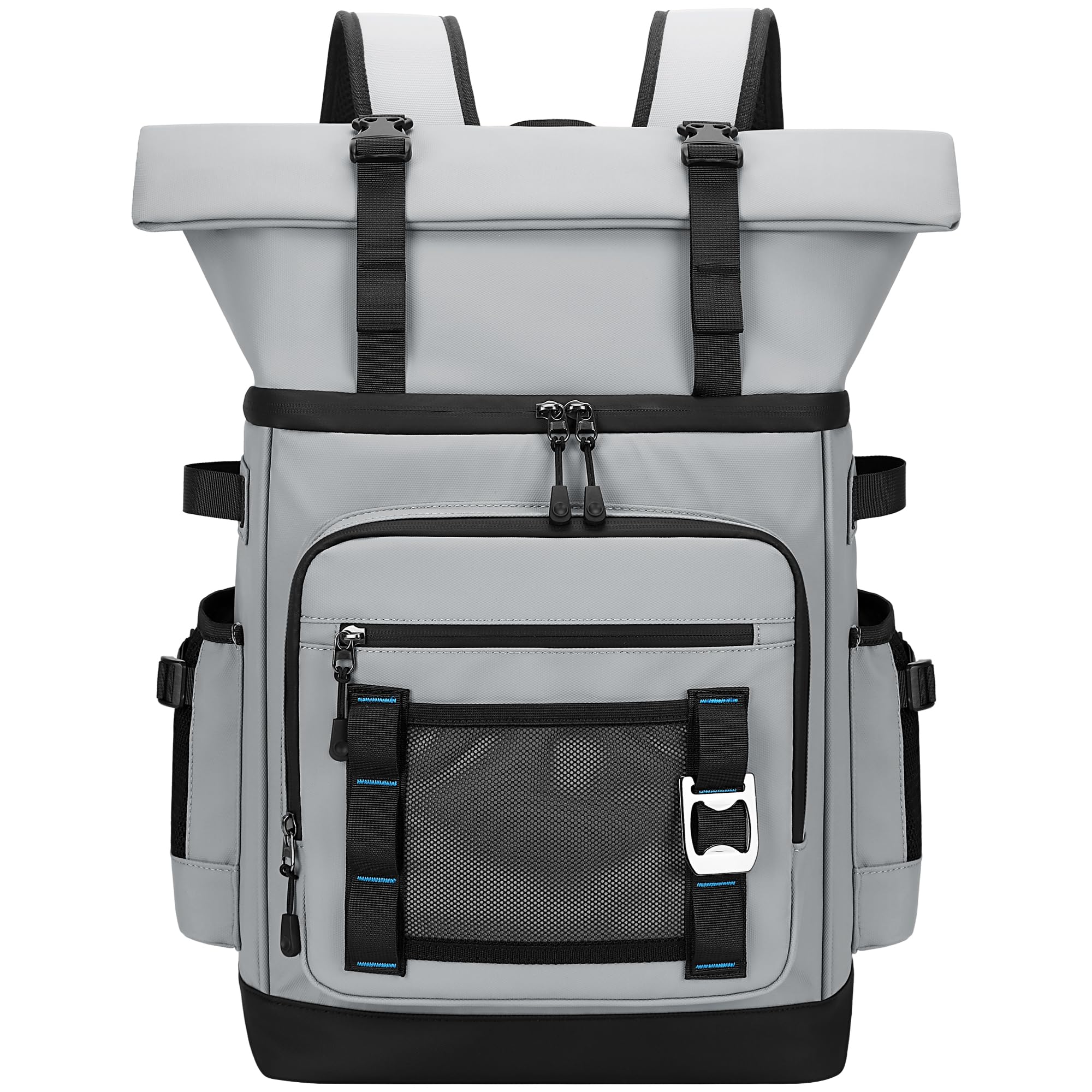 Kühlrucksack Isoliert Auslaufsicher, Großer Erweiterbarer Wasserdichter Kühltasche Rucksack Thermischer Picknickrucksack für Herren & Damen
