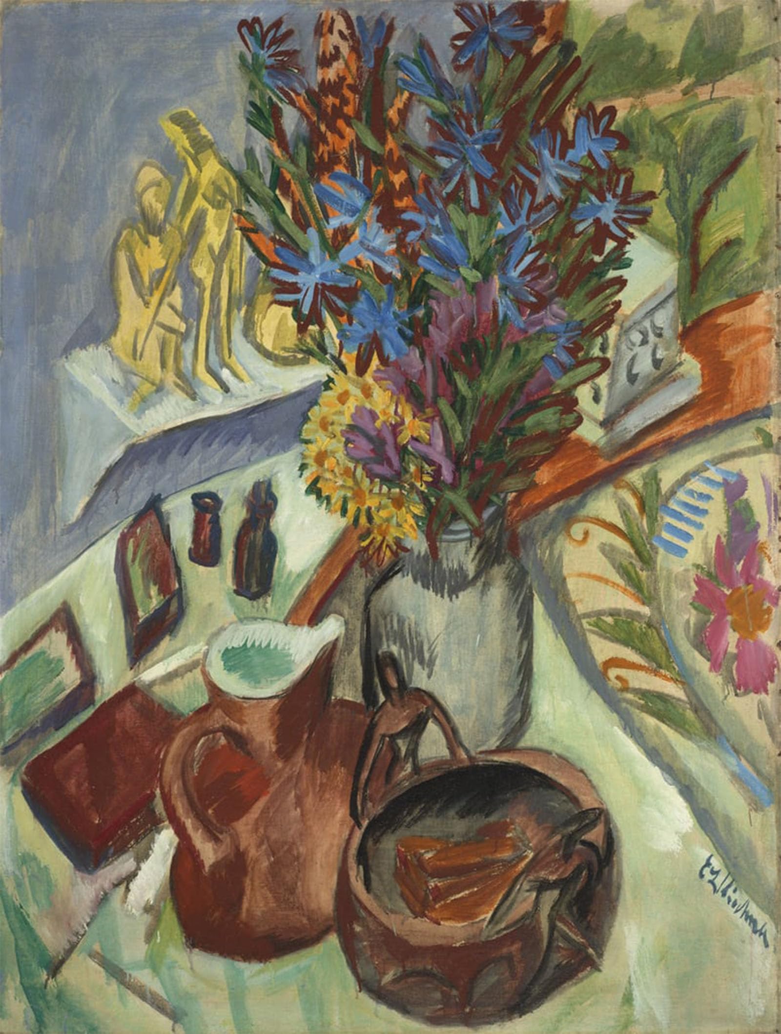 ARTXLXXBN Famous Prints Artwork Pictures Poster Painting Art Entertainment by Ernst Ludwig Kirchner Artwork Landscape Pictures for Home Decor 60x90cm