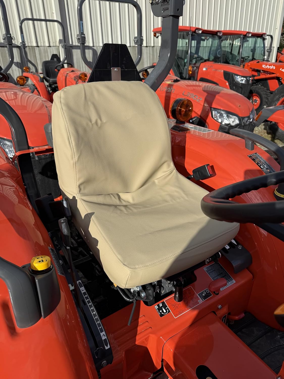 Durafit Seat Covers, Kubota for Tractors L3301,L3901,L4701, KU21 (C3 Tan Endura)