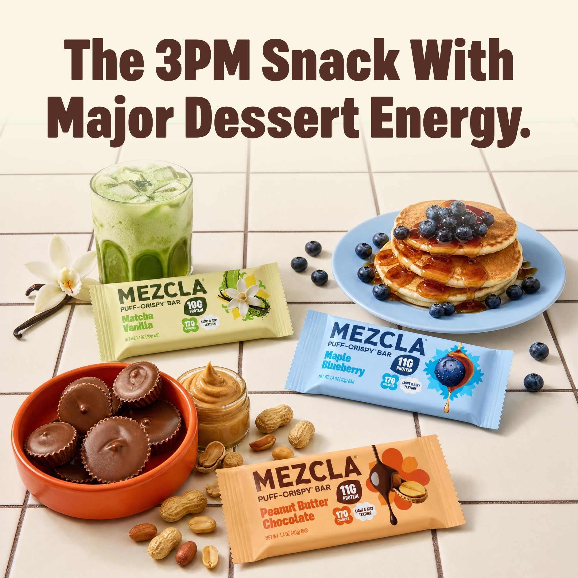 Mezcla Variety Pack Snack Bars, 10-11G Plant Based Pea Protein Treat, 8 Ct. — Amazon image 4