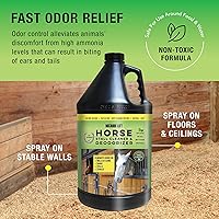 Vista 4 de Microbe-Lift Limpiador y desodorante para puestos de caballos, 1 galón, espray concentrado seguro para graneros, establos y áreas de caballos, aroma
