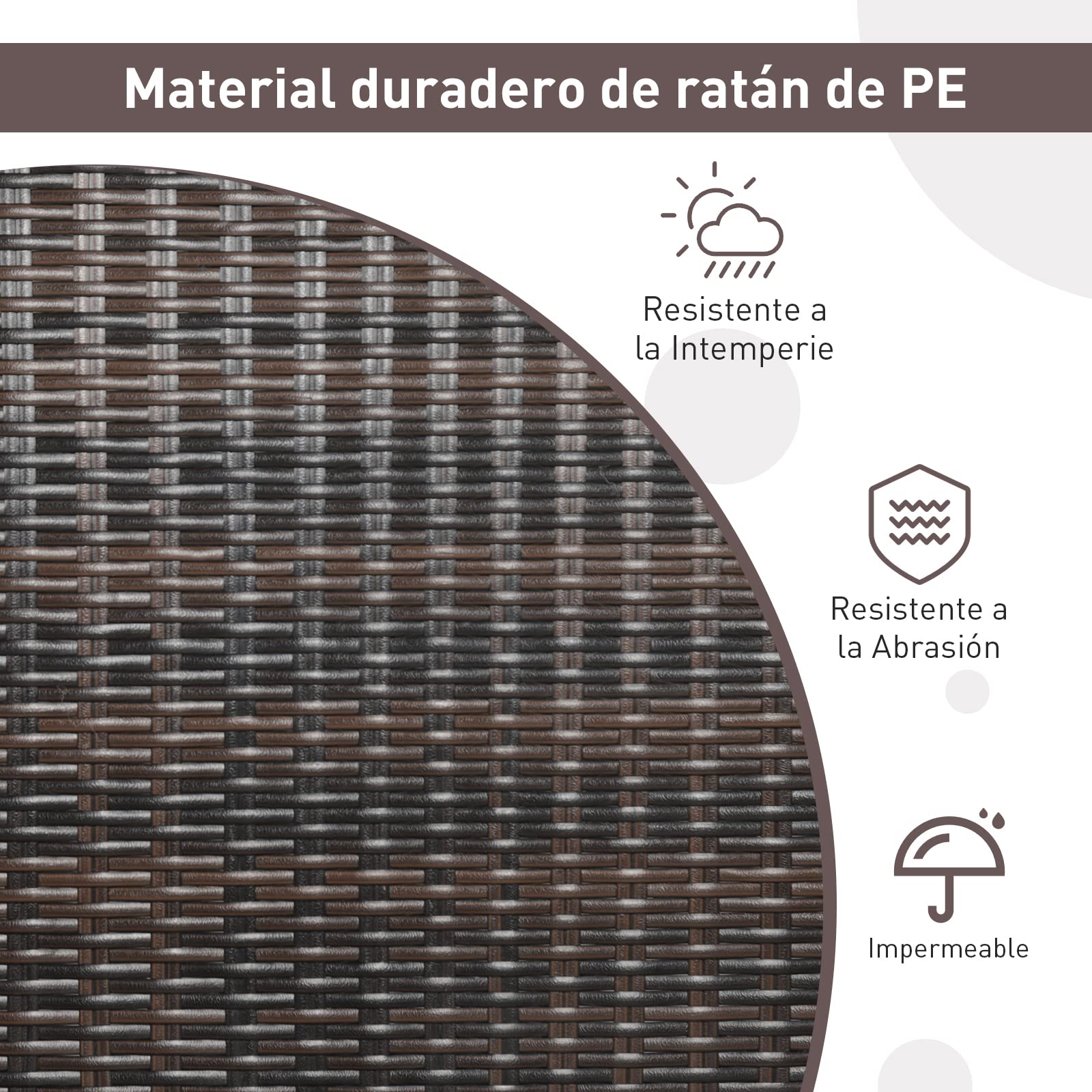 COSTWAY Banco Columpio de Exterior con 2 Asientos de Ratán PE, Respaldo Curvado y Reposabrazos de Madera de Acacia, Carga 360 kg para Pórtico Veranda Patio Jardín (sin cojin)