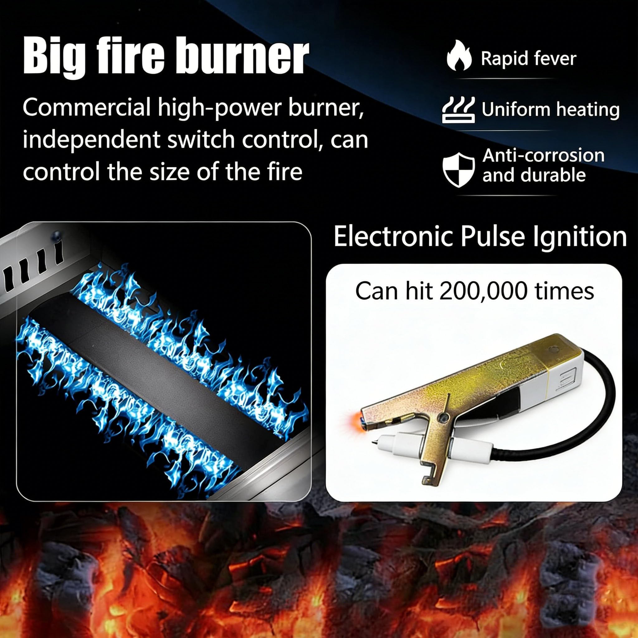 Freidora de Gas Profesional de Acero Inoxidable Comercial,con Cestas Y Tapas,Potencia de Fuego Ajustable Y Control de Temperatura,para Encimera de Restaurante Comercial MáQuina (10l+10l)