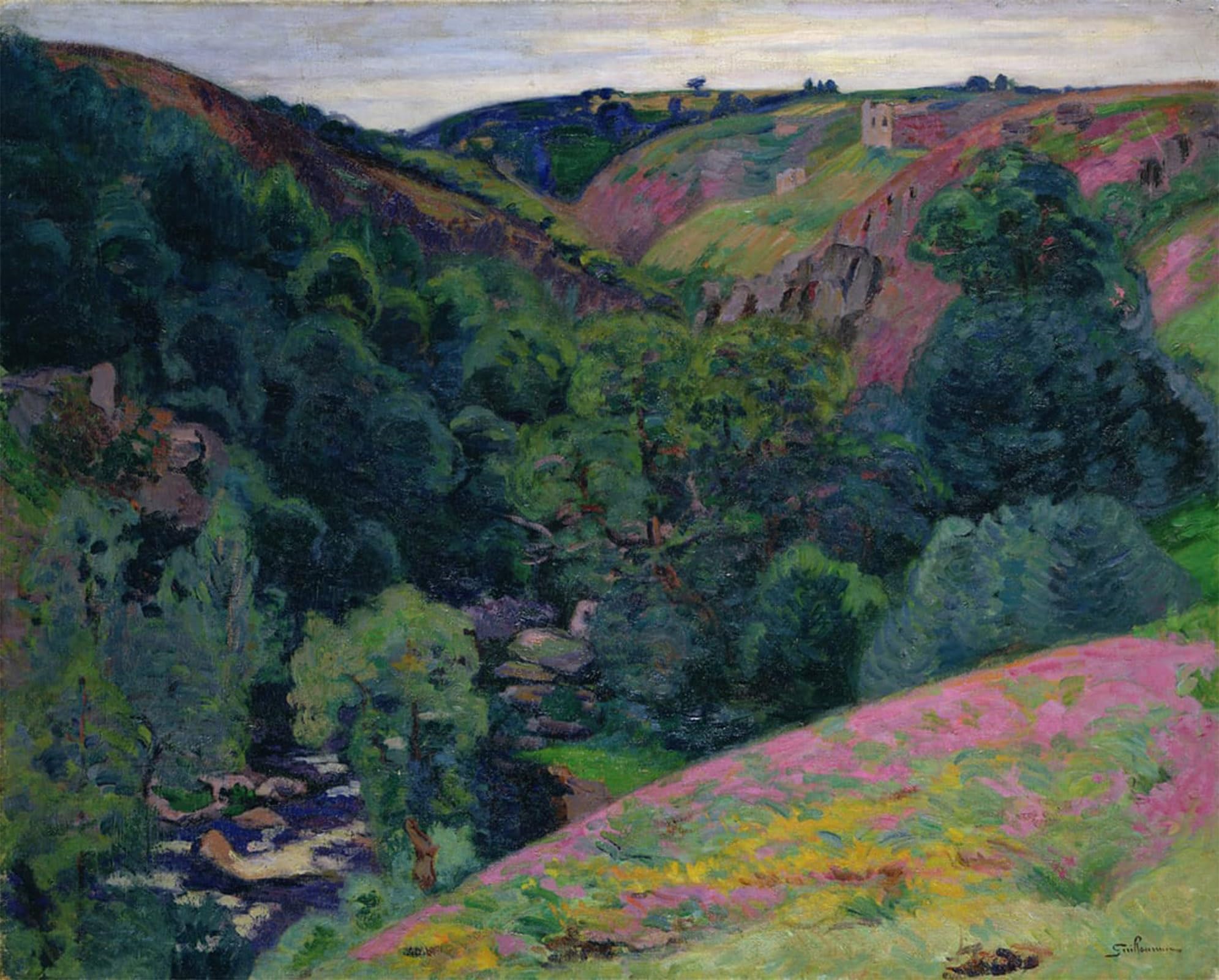 POSTERIIk Famous Print Pop Art Wall Art Graffiti the Valley of the Sedelle by Jean Baptiste Armand Guillaumin Art Prints for Home Decor 60x90cm