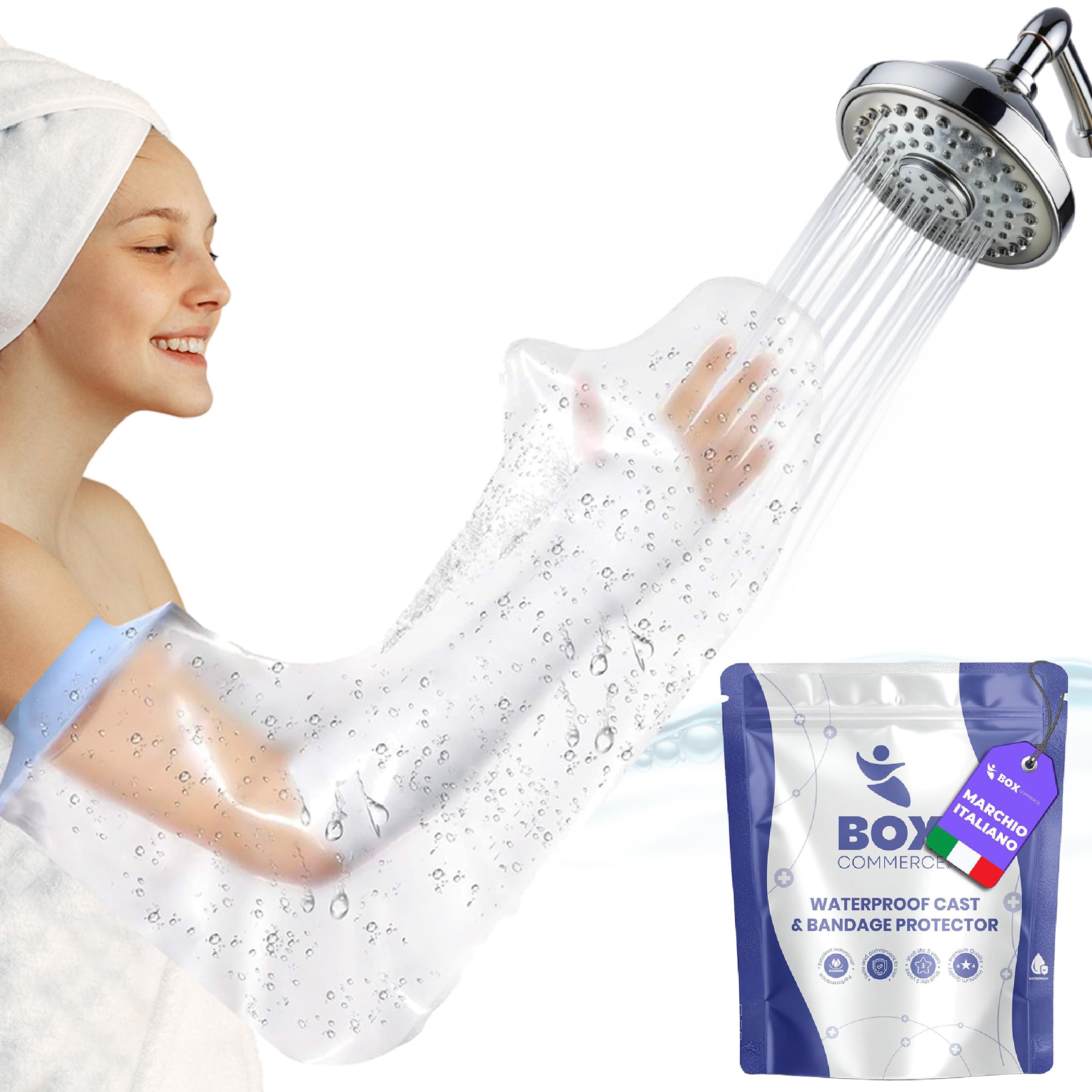 Bloccs Adulti - Copertura Impermeabile Per Ingessatura Parziale Braccio - Foto 3