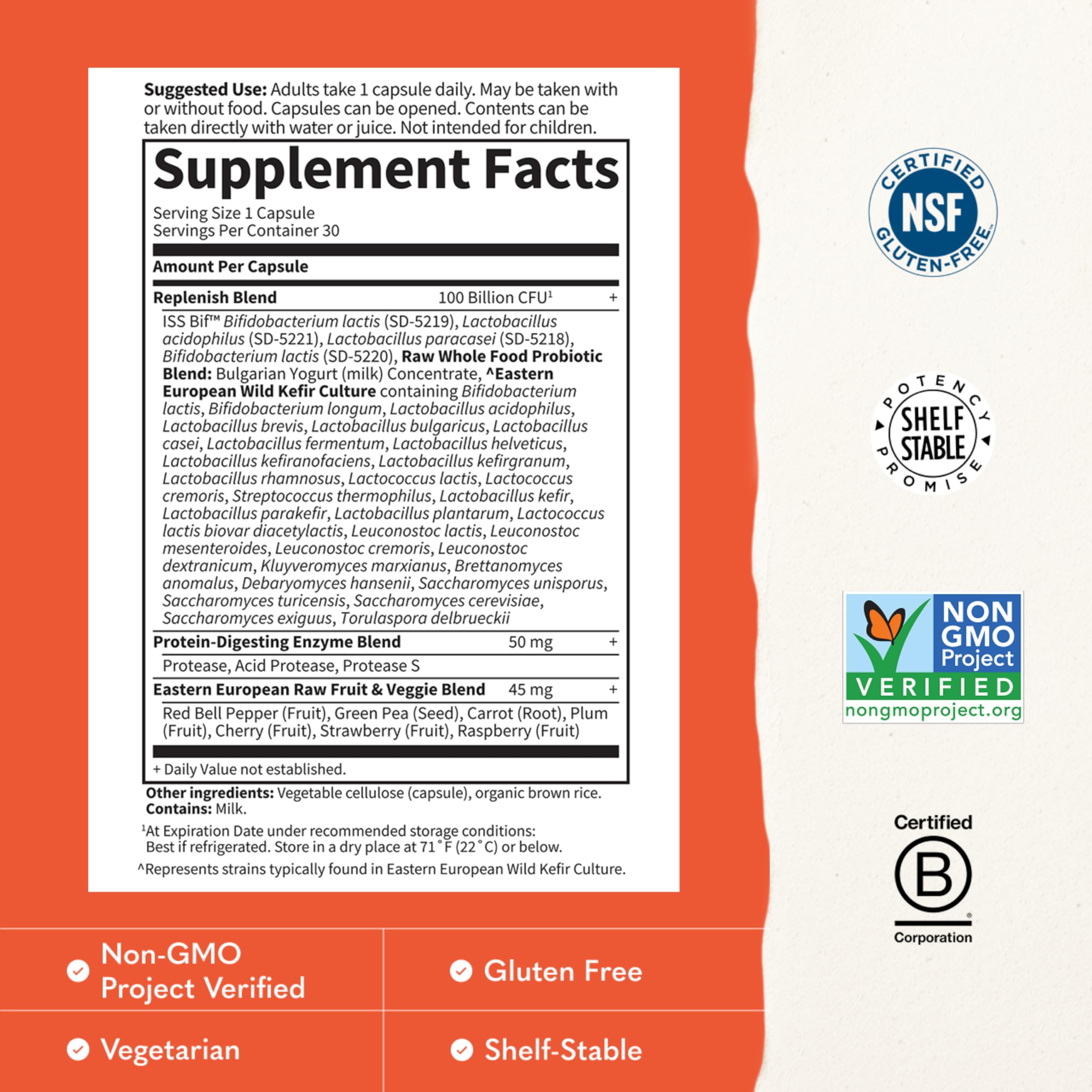 Garden Of Life - Raw Probiotics Ultimate Care 100 Billion Cfu 30 Vegetarian 181795 3