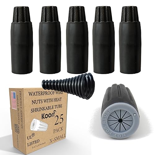 Tuercas de alambre verdes impermeables para exteriores, 50caja, conectores de alambre impermeables, conector de alambre de paisaje, tuercas