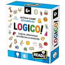 HEADU – È Logico! – Un Gioco di Logica, Prontezza e Creatività. Giochi Educativi 5 6 7 8 Anni, Giochi didattici per Bambini, Giochi da Tavolo Intelligenti, Regalo Bambino 6 Anni, Regalo Bambina 7 Anni