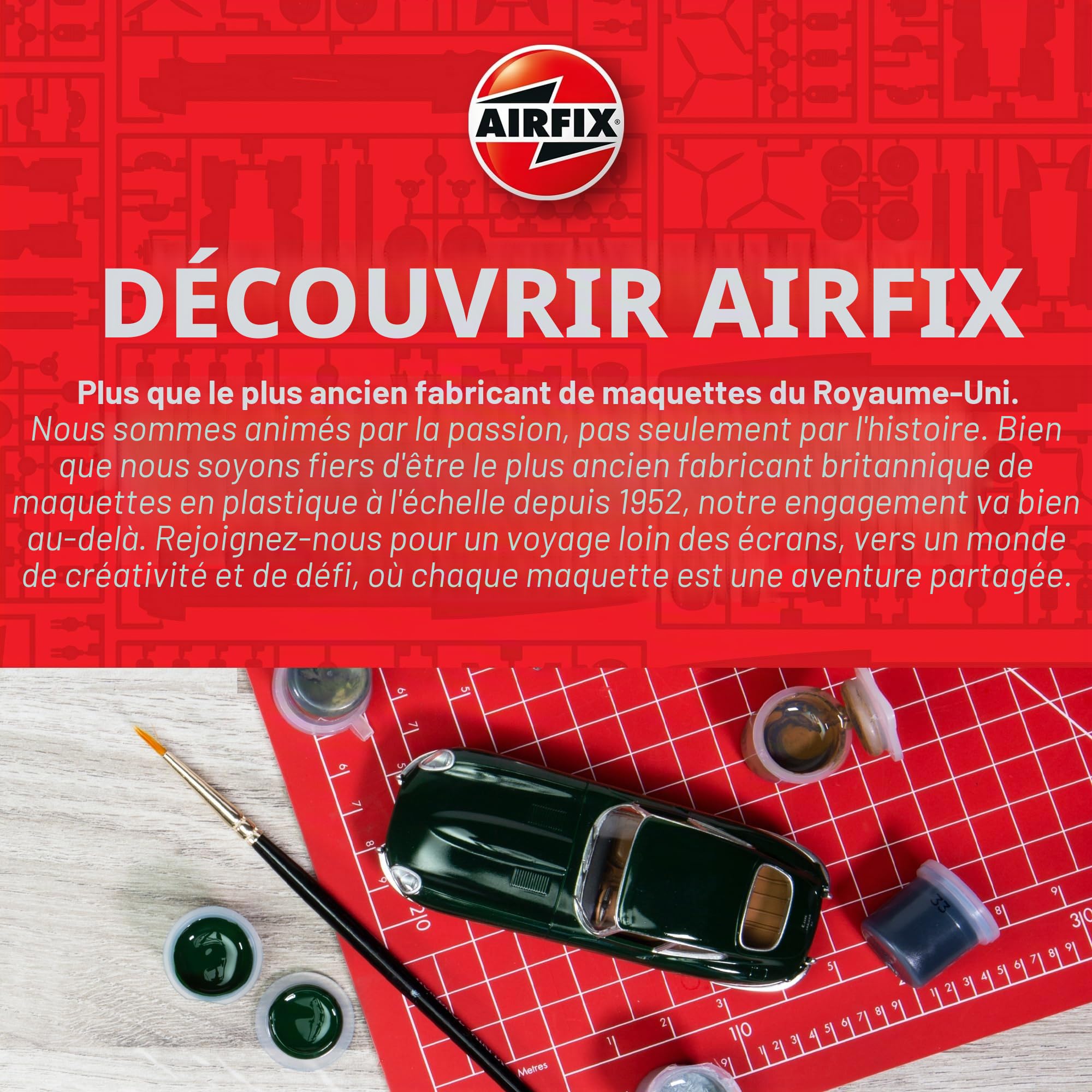 Maquettes d'avions AIRFIX - - Kit miniature A50182 Battle of Britain Memorial Flight, maquette d'avion en plastique à l'échelle 1-72 à construire pour adultes - Idée cadeau pour hommes