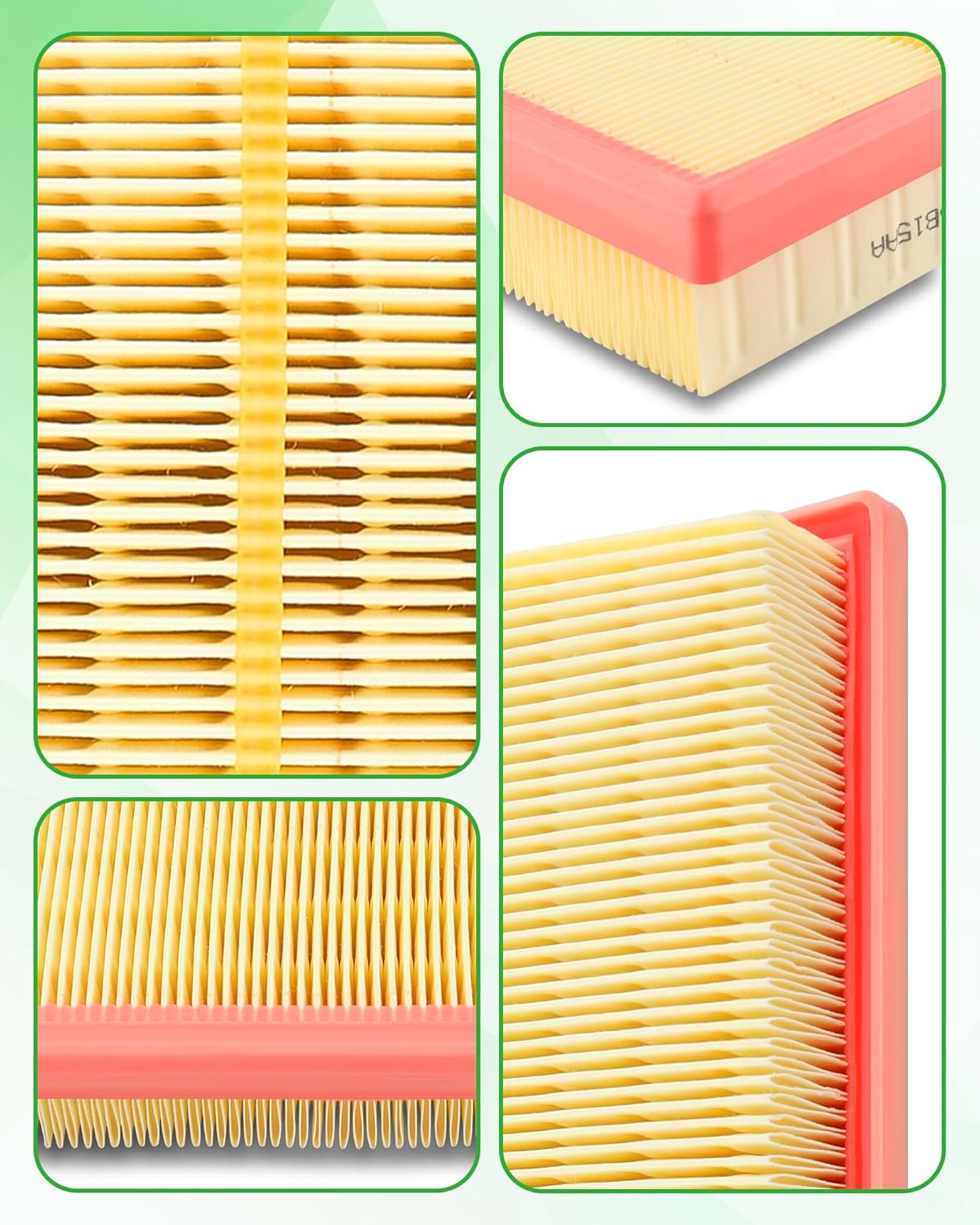 2Pcs Dacall 2Pcs Dacall Engine Air Filter fit for Jeep WL Series Grand Cherokee L 3.6L/5.7L (2021-2026), Grand Cherokee 3.6L/5.7L(2022-2026), Replace Part NO. 68376815AA, 68542769AA