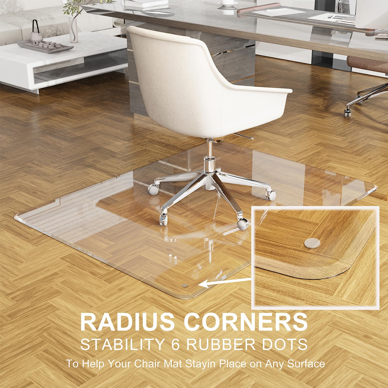 Vitrazza Glass Floor Mat Vitrazza Desk Mats Desk Vitrazza Glass