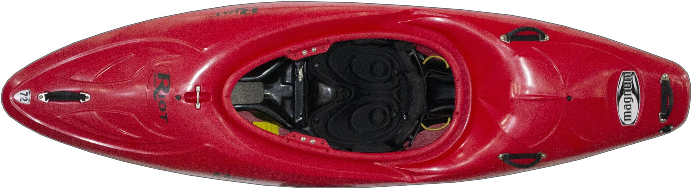 Riot Kayaks Magnum 72 Whitewater Creeking Kayak (Red, 7-Feet)