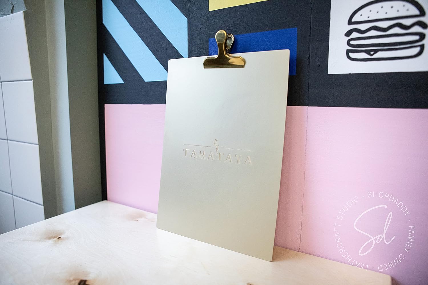 Brass Copper Menu Holder with Clip-Menu Covers, Clipboard Menu, Hard Menu Covers, Wedding Sign Stand, Restaurant Menu Covers, Menu Folder, Rustic Clipboards, Menu Bar, Menu Board for Restaurant