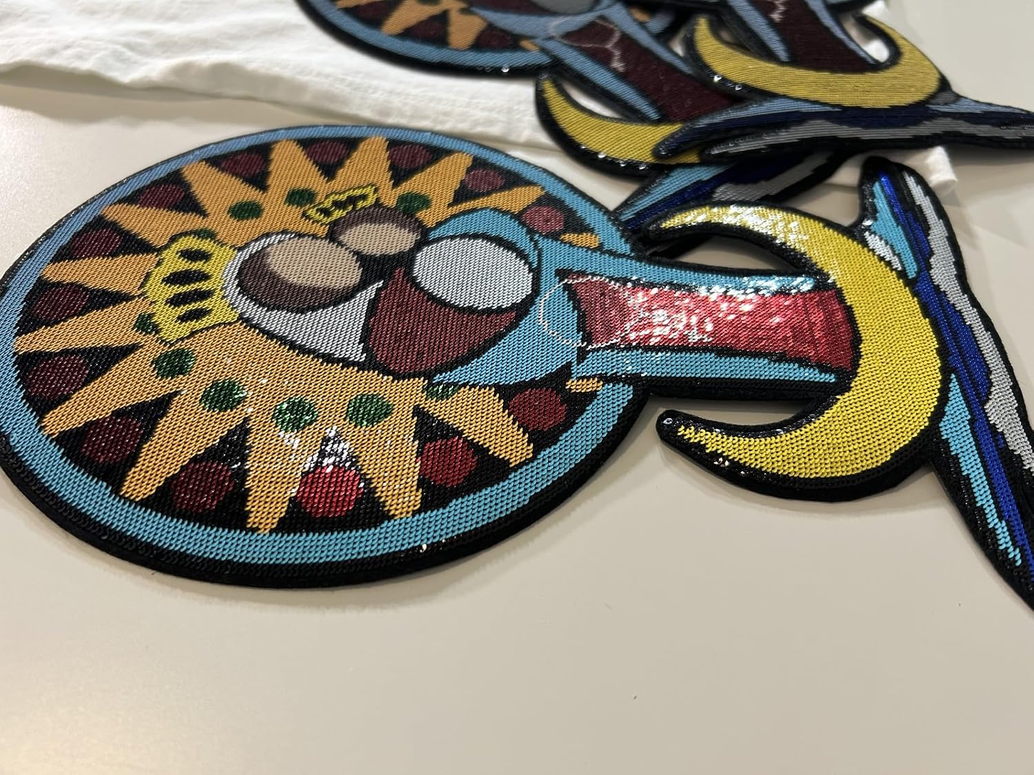 Parche de Lentejuelas Bordado de LA Virgen DE CHIQUINQUIRA - Patch Decorativo para Ropa, Bolsos, Gorras, Chaquetas, Franelas - Accesorio DIY de Moda - Disenos MC