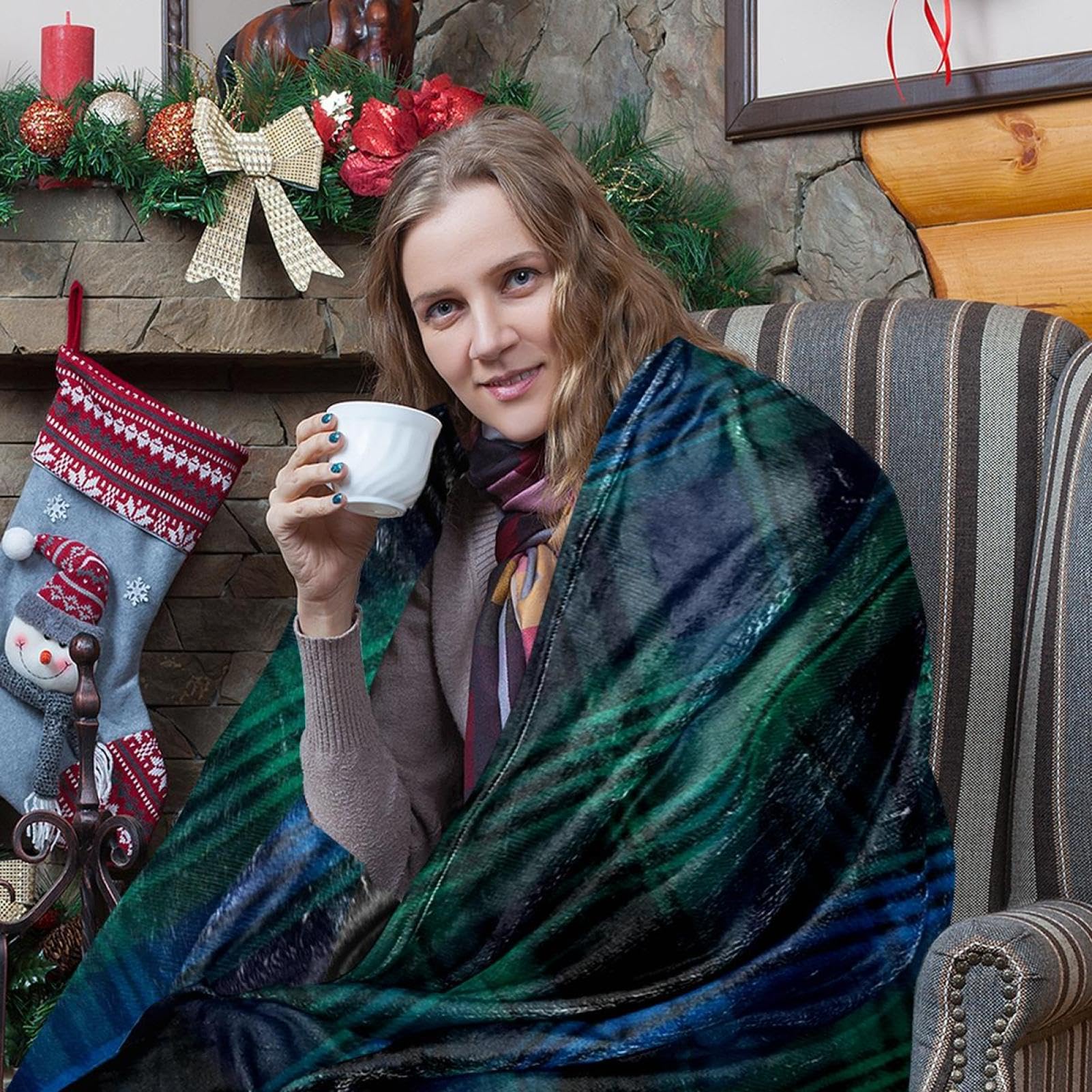 Amazon.com: Throw Blanket,Soft Blankets and Throws,Black Plaid