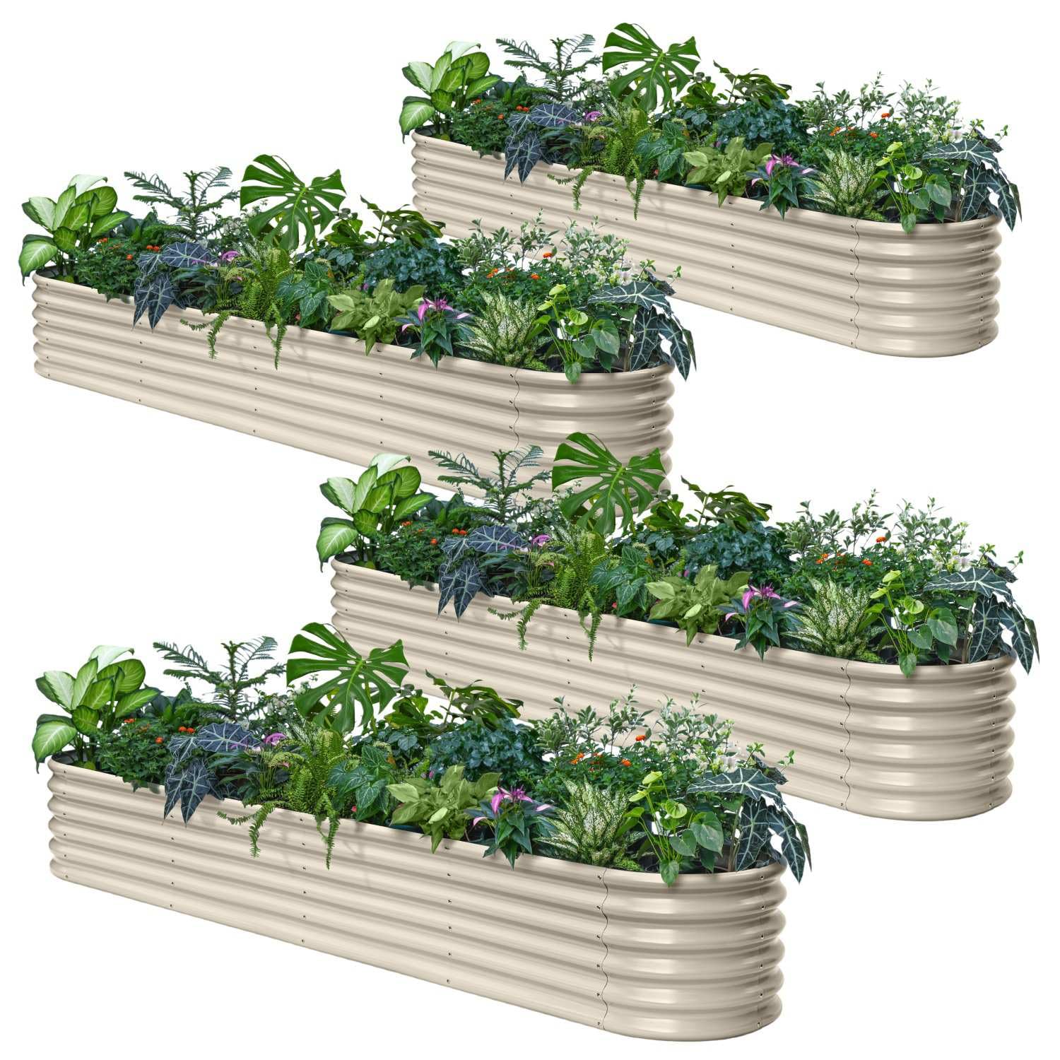 Galvanized Raised Garden Bed - 18" Tall -20