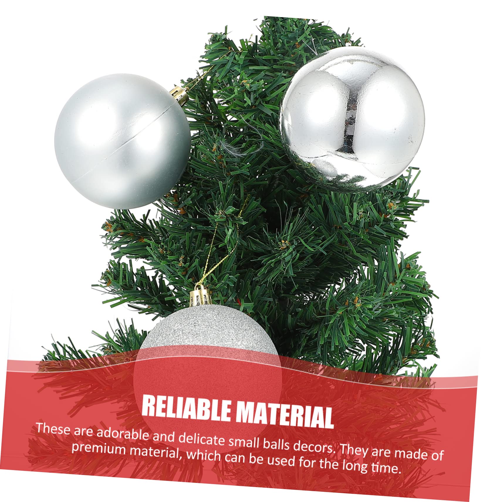 IMIKEYA 24stücke Weihnachtskugeln als Hängekugeln für Baumdekoration Dekorative Kugeldekoration für Party und Zuhause Anhänger für Weihnachtsbaum