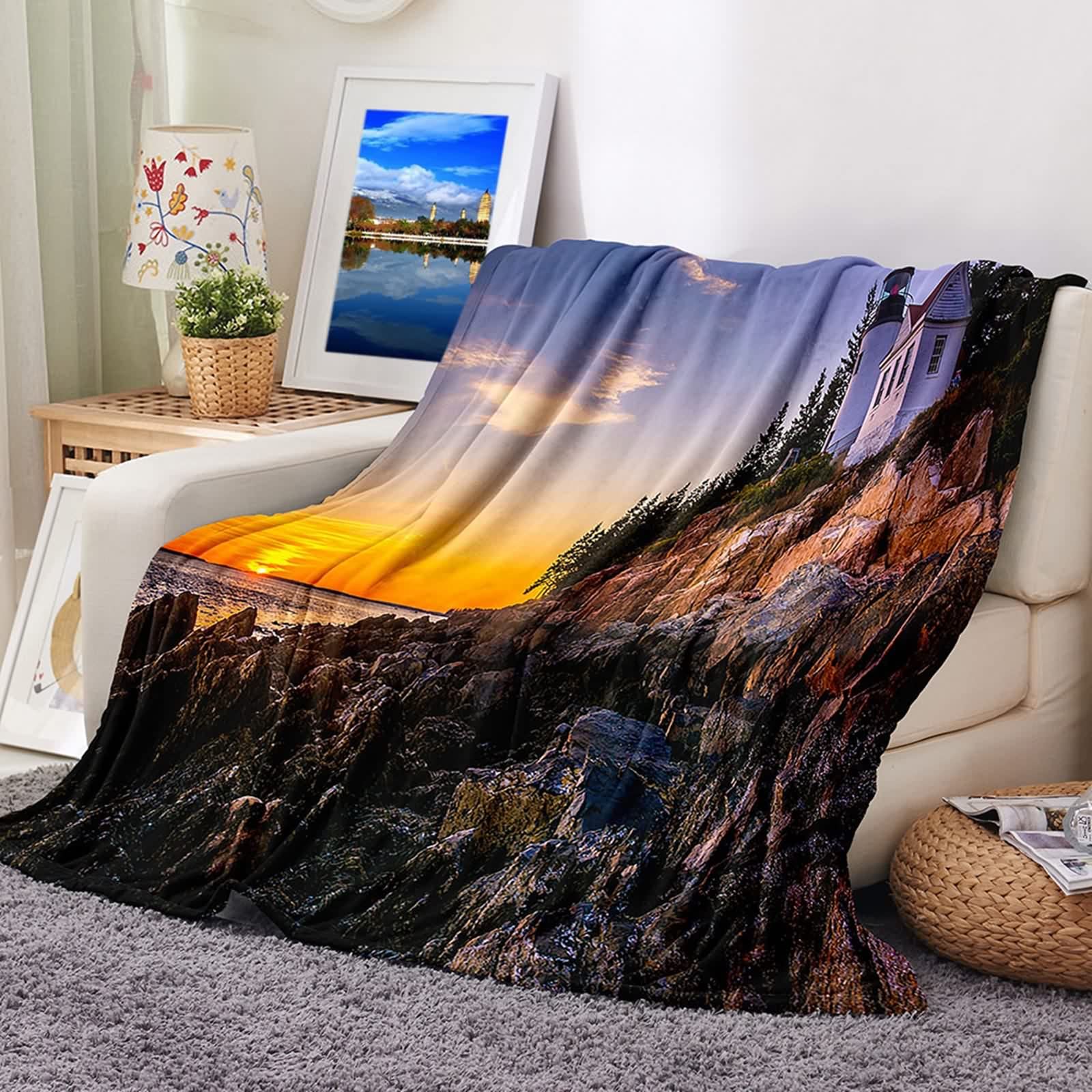 Couverture pour le lit et le canapé polaire flannel contre le froid
