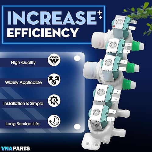 Vista 5 de Válvula de entrada de agua para lavadora reemplaza DC97-15459G para Samsung WA456DRHDSU AA WA456DRHDWR AA WA45K7600AW A2 WA45K7600AW AA WA48J7770AP
