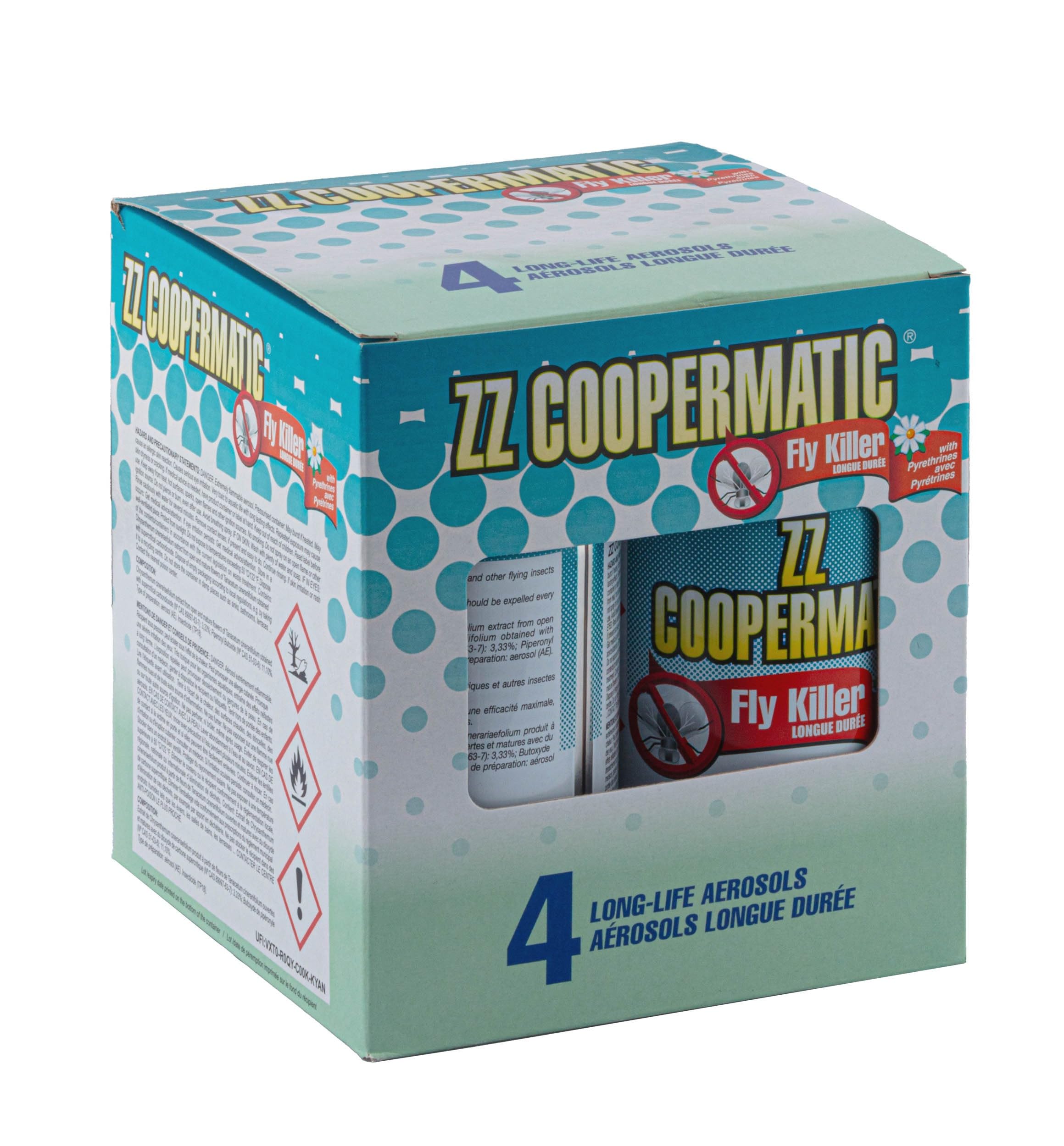 Pack 4 recharges d'insecticide Coopermatic