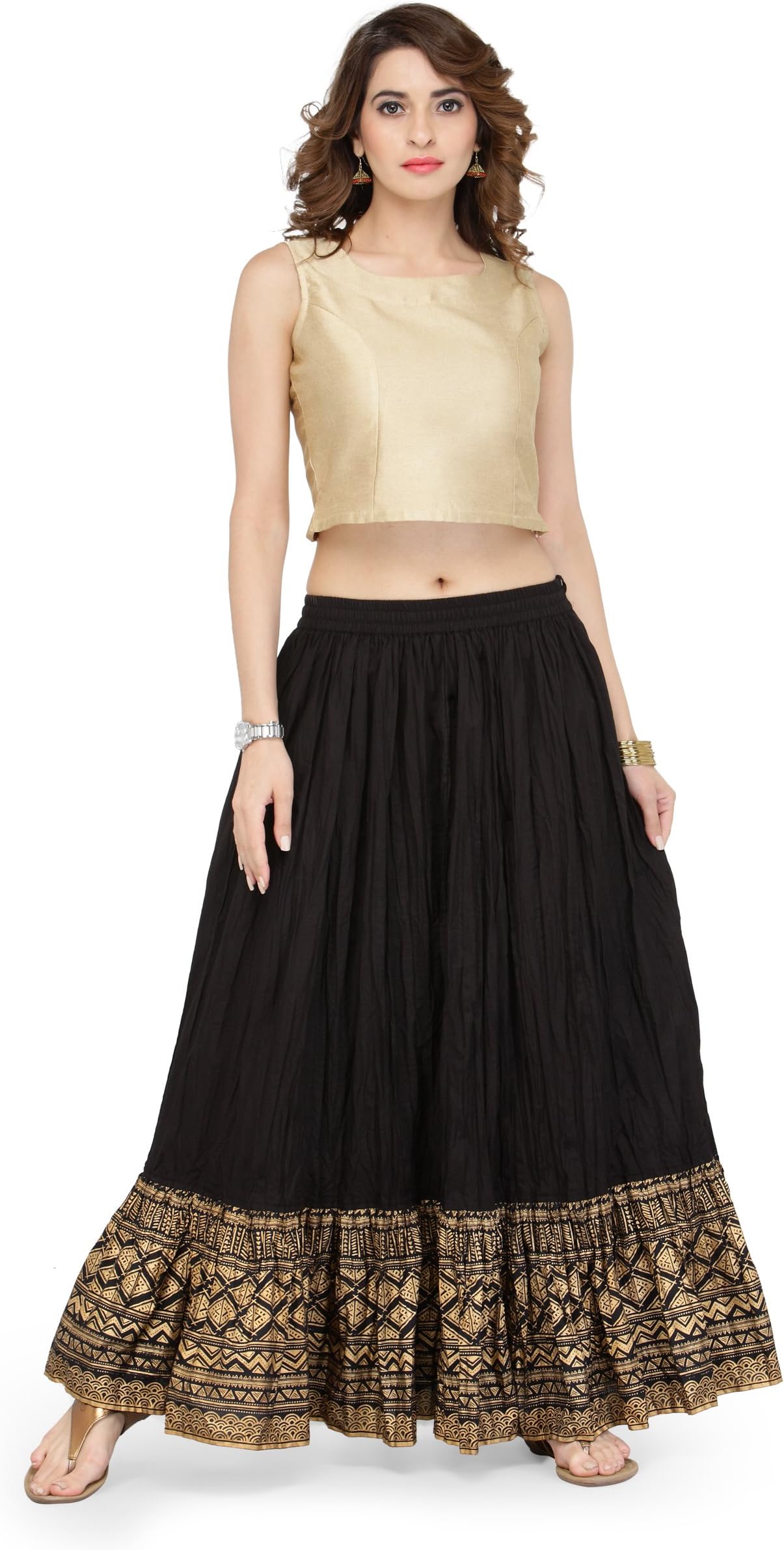 Varanga Cotton Frills Skirt