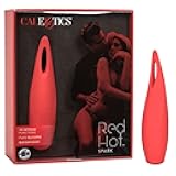 Red Hot Spark - 10-Function Waterproof Vibrator – Rechargeable Silicone Compact Vibe – Adult Sex Massager for Couples - Red