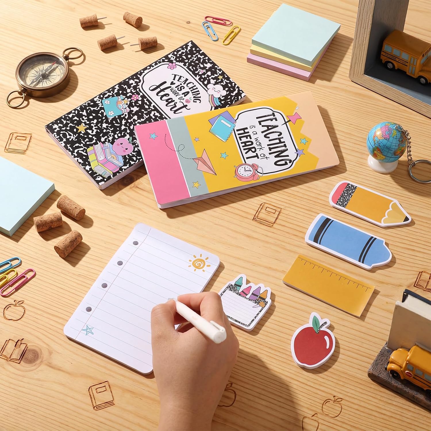 Pasimy 2 Pcs Teacher Sticky Notes Gifts, Classic image 4