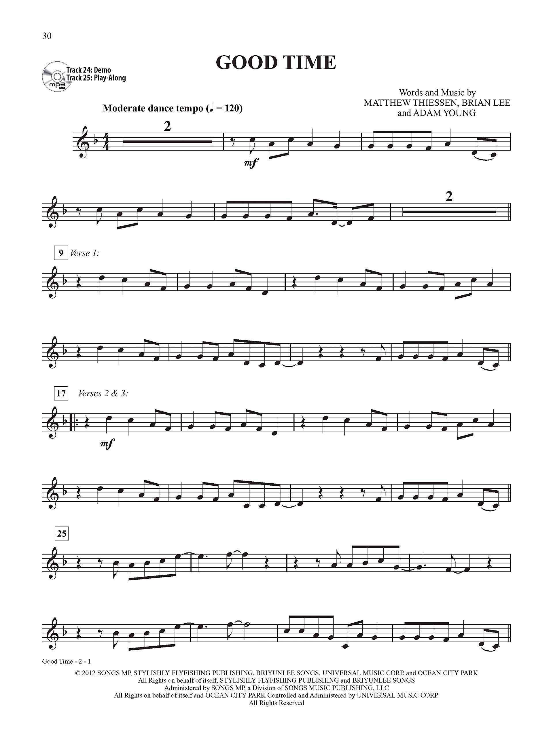 Billboard Top Tracks Instrumental Solos: Trumpet, Book & CD