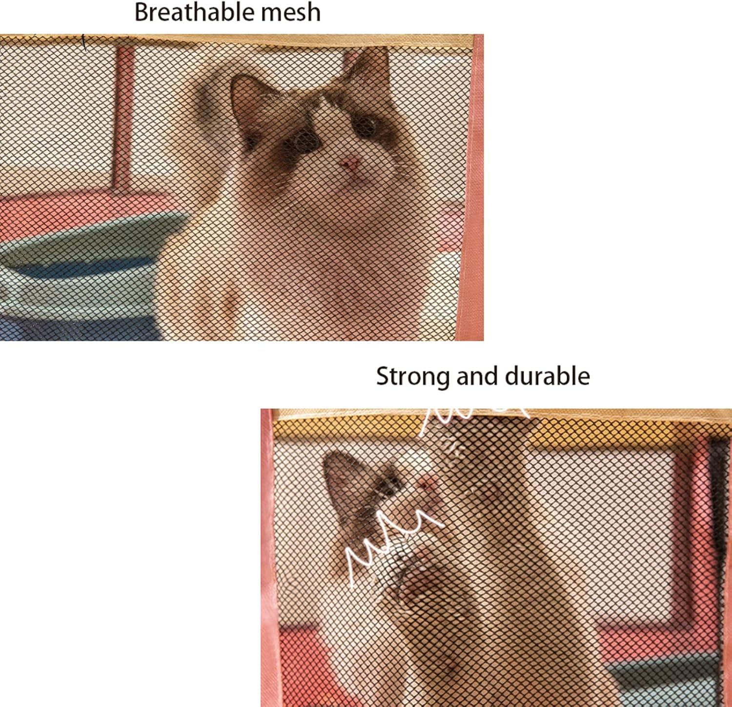 Pet Cage Tent,Portable Pet Playpen,Foldable Cat Cage,Dog Cat Tent,with Breathable Mesh,Lightweight Pop Up Dog Cat Playpen, Dog Pen Pet Cage for Puppy Kitten Rabbit Indoor-Yellow